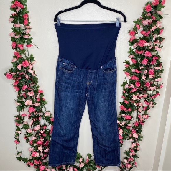 Liz Lange for Target Denim - Liz Lange Blue Jean Capri Pants Women 8 Maternity